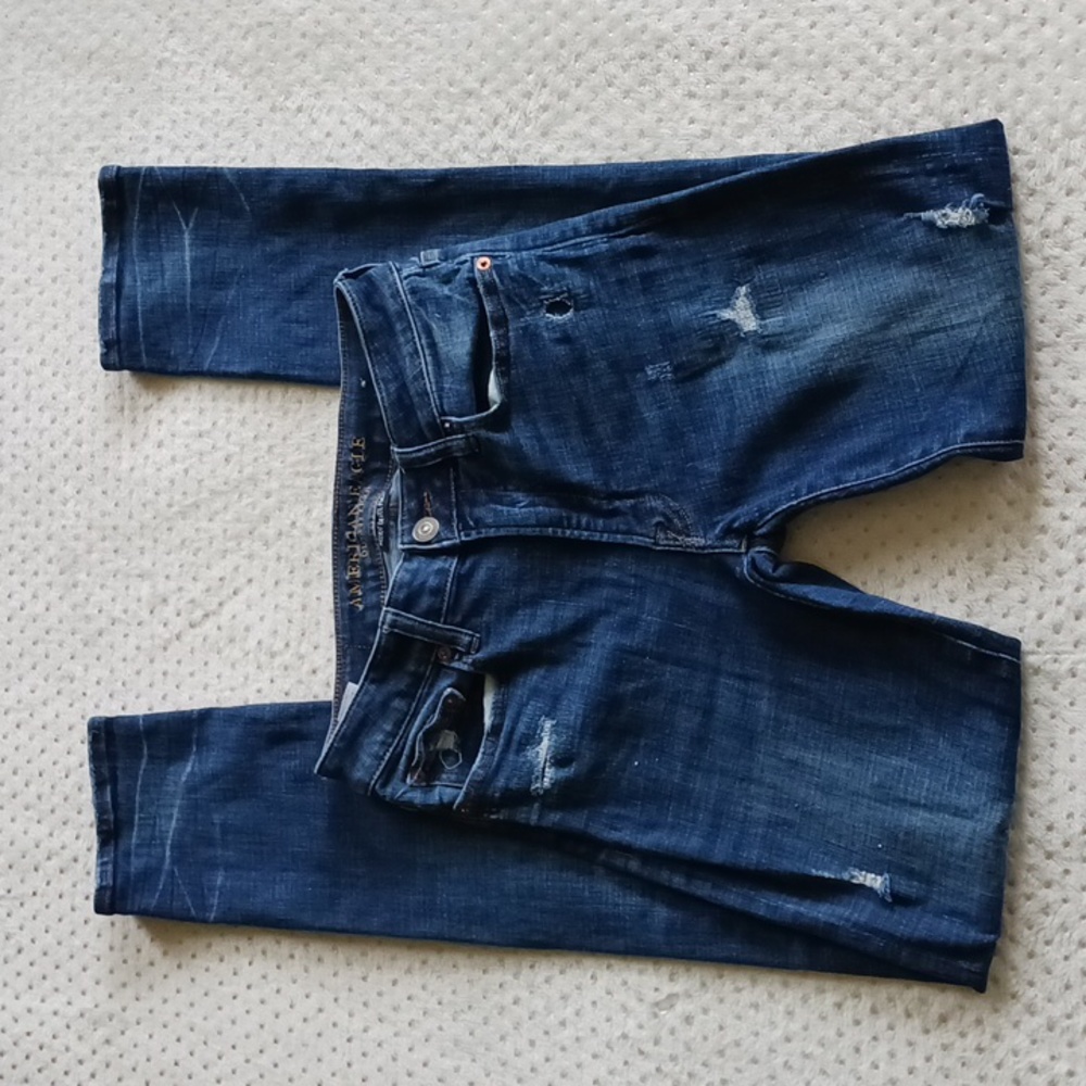 American Eagle distressed next level Stretch Jeans size 30 - Picture 10 of 16